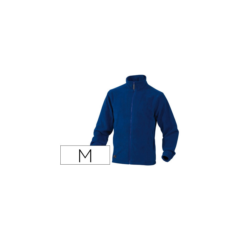 CHAQUETA DELTAPLUS POLAR CON CREMALLERA 2 BOLSILLOS COLOR AZUL TALLA M