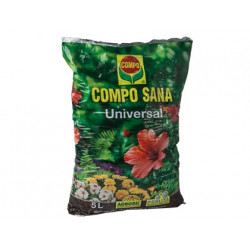 TIERRA COMPO PARA PLANTAS DE INTERIOR Y EXTERIOR SACO DE 5 LITROS