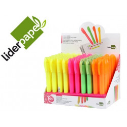 MARCADOR DE CERA GEL LIDERPAPEL FLUORESCENTE 4 COLORES SURTIDOS