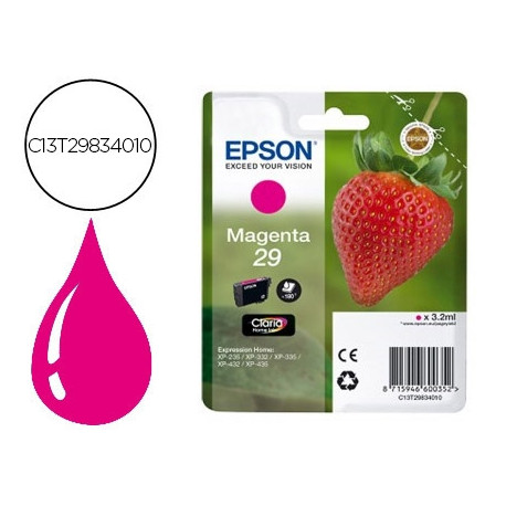 INK-JET EPSON HOME 29 T2983 XP435/330/335/332/430/235/432 MAGENTA 175 PAG
