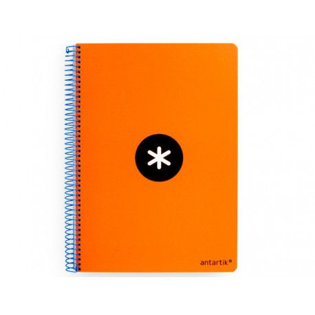CUADERNO ESPIRAL LIDERPAPEL A5 ANTARTIK TAPA DURA 80H 100 GR CUADRO 5MM CON MARGEN COLOR NARANJA CUADERNO ESPIRAL LIDERPAPEL A5 ANTARTIK TAPA DURA 80H 100 GR CUADRO 5MM CON MARGEN COLOR NARANJA