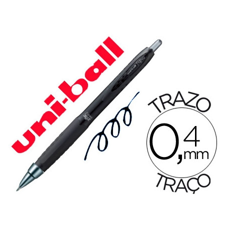 BOLIGRAFO UNI-BALL ROLLER UMN-307 RETRACTIL 0,7 MM TINTA GEL NEGRO