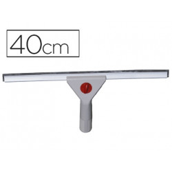 LIMPIAVENTANAS Q-CONNECT INDUSTRIAL MANGO DE ACERO Y HOJA LIMPIADORA DE PLASTICO DE 40 CM DE ANCHO