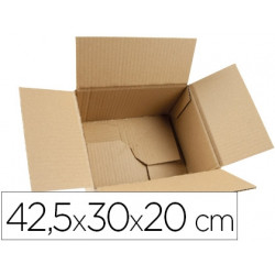 CAJA PARA EMBALAR Q-CONNECT FONDO AUTOMATICO MEDIDAS 425X300X200 MM ESPESOR CARTON 3 MM