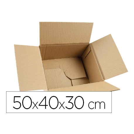 CAJA PARA EMBALAR Q-CONNECT FONDO AUTOMATICO MEDIDAS 500X400X300 MM ESPESOR CARTON 3 MM CAJA PARA EMBALAR Q-CONNECT FONDO AUTOMATICO MEDIDAS 500X400X300 MM ESPESOR CARTON 3 MM