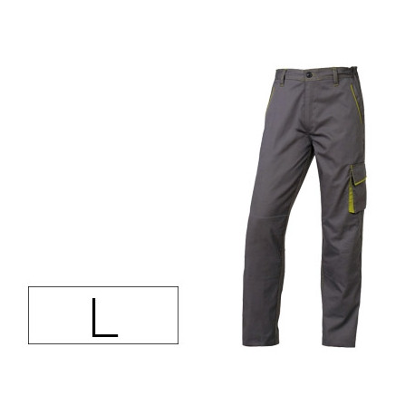 PANTALON DE TRABAJO DELTAPLUS CINTURA AJUSTABLE 5 BOLSILLOS COLOR GRIS VERDE TALLA L TALLA L PANTALON DE TRABAJO DELTAPLUS CINTURA AJUSTABLE 5 BOLSILLOS COLOR GRIS VERDE TALLA L TALLA L