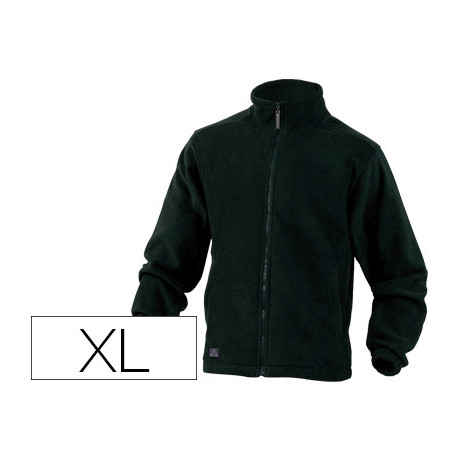 CHAQUETA DELTAPLUS POLAR CON CREMALLERA 2 BOLSILLOS COLOR NEGRO TALLA XL CHAQUETA DELTAPLUS POLAR CON CREMALLERA 2 BOLSILLOS COLOR NEGRO TALLA XL