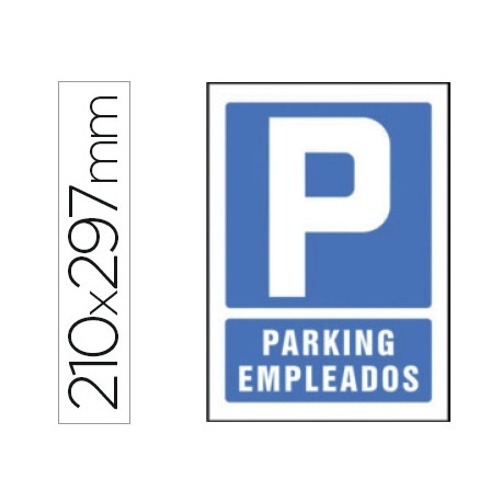 PICTOGRAMA SYSSA SEÑAL DE PARKING EMPLEADOS EN PVC 210X297 MM