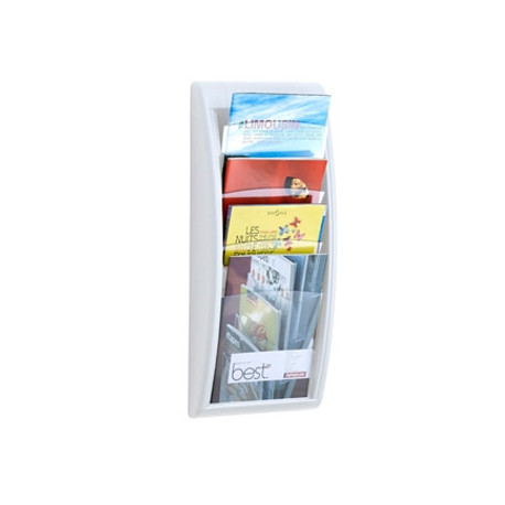 EXPOSITOR MURAL FAST-PAPERFLOW DIN A4 BLANCO 4 CASILLAS 650X290X95 MM EXPOSITOR MURAL FAST-PAPERFLOW DIN A4 BLANCO 4 CASILLAS 650X290X95 MM