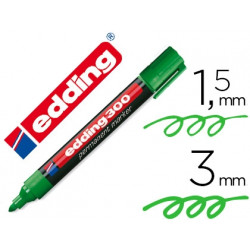 ROTULADOR EDDING MARCADOR PERMANENTE 300 VERDE PUNTA REDONDA 1,5-3 MM