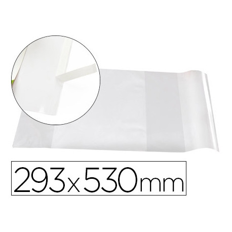 FORRALIBRO LIDERPAPEL N29 CON SOLAPA AJUSTABLE ADHESIVO 293 X 530 MM FORRALIBRO LIDERPAPEL N29 CON SOLAPA AJUSTABLE ADHESIVO 293 X 530 MM