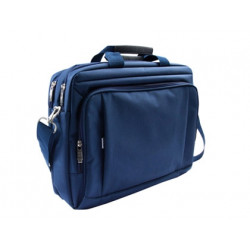 MALETIN PARA PORTATIL Q-CONNECT 15,5" AZUL 1 ASA 1 BOLSILLO EXTERIOR MEDIDAS 390X310X120 MM