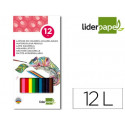 LAPICES DE COLORES ACUARELABLES LIDERPAPEL CAJA DE 12 COLORES SURTIDOS