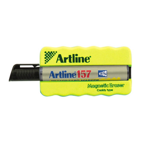 BORRADOR ARTLINE PIZARRA BLANCA MAGNETICO CON ROTULADOR EK-157 NEGRO BORRADOR ARTLINE PIZARRA BLANCA MAGNETICO CON ROTULADOR EK-157 NEGRO