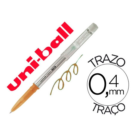 BOLIGRAFO UNI-BALL ROLLER TSI UF-220 BORRABLE 0,7 MM TINTA GEL NARANJA