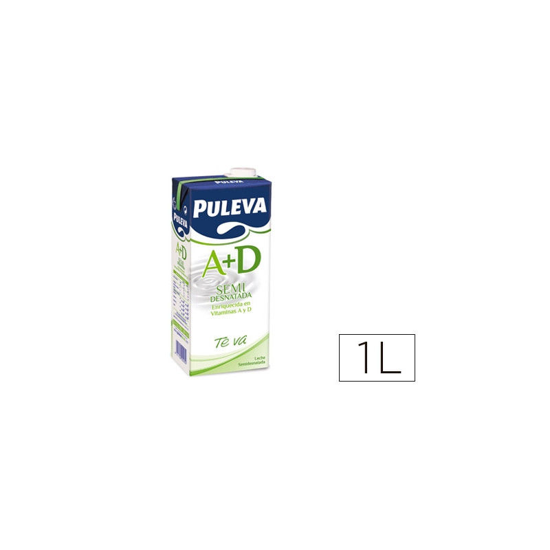 LECHE PULEVA SEMIDESNATADA BRIK DE 1 LITRO