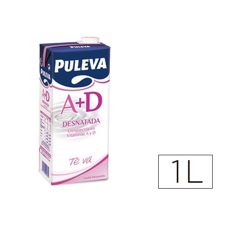 LECHE PULEVA DESNATADA BRIK DE 1 LITRO LECHE PULEVA DESNATADA BRIK DE 1 LITRO