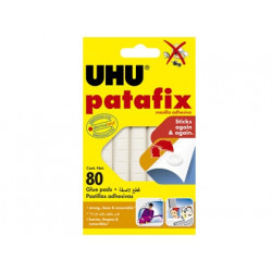 SUJETACOSA UHU PATAFIX BLISTER DE 80 UNIDADES