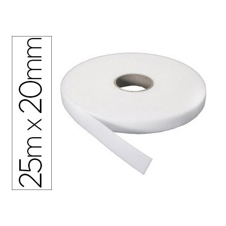 CINTA DE VELCRO ADHESIVO SUMO DIDACTIC SUAVE ROLLO 25 MX20 MM