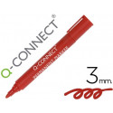 ROTULADOR Q-CONNECT MARCADOR PERMANENTE ROJO PUNTA REDONDA 3.0 MM