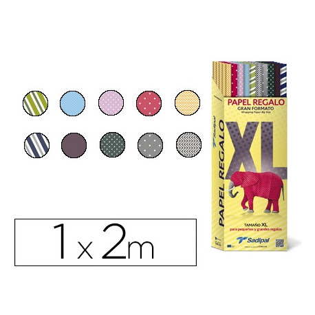 PAPEL FANTASIA SADIPAL VERJURADO XL ROLLO 1X2 MT EXPOSITOR DE 50 UNIDADES SURTIDAS PAPEL FANTASIA SADIPAL VERJURADO XL ROLLO 1X2 MT EXPOSITOR DE 50 UNIDADES SURTIDAS