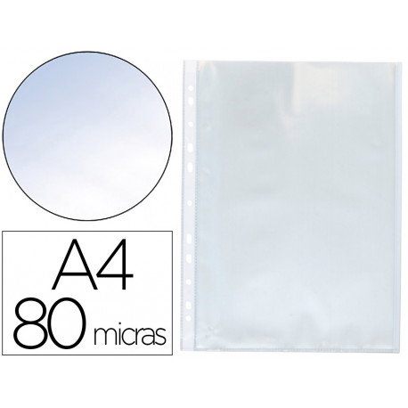 FUNDA MULTITALADRO Q-CONNECT DIN A4 80 MC CRISTAL FUNDA MULTITALADRO Q-CONNECT DIN A4 80 MC CRISTAL
