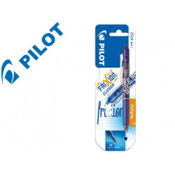 BOLIGRAFO PILOT FRIXION CLICKER BORRABLE 0,7 MM COLOR AZUL CLARO EN BLISTER