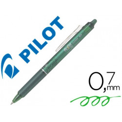 BOLIGRAFO PILOT FRIXION CLICKER BORRABLE 0,7 MM COLOR VERDE CLARO EN BLISTER