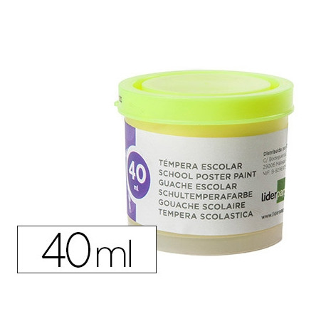TEMPERA LIDERPAPEL ESCOLAR 40 ML AMARILLO LIMON TEMPERA LIDERPAPEL ESCOLAR 40 ML AMARILLO LIMON