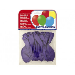 GLOBOS PASTEL LILA BOLSA DE 20 UNIDADES