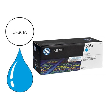TONER HP 508A LASERJET ENTERPRISE M552/553/577 CIAN 5.000 PAG TONER HP 508A LASERJET ENTERPRISE M552/553/577 CIAN 5.000 PAG