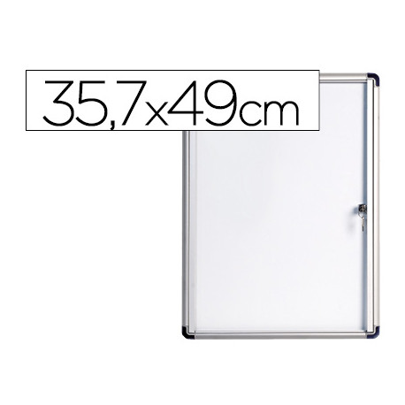 VITRINA DE ANUNCIOS BI-OFFICE FONDO MAGNETICO EXTRAPLANA DE INTERIOR 357X490 MM