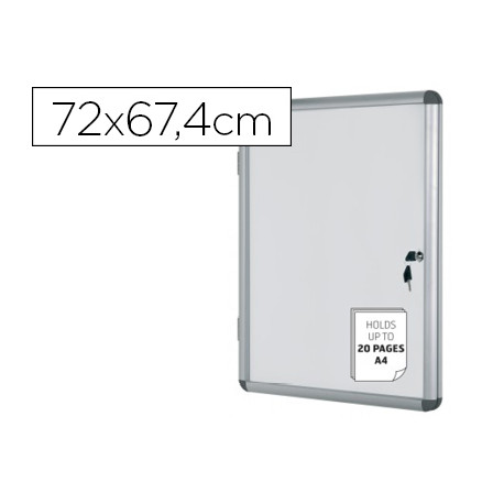 VITRINA DE ANUNCIOS BI-OFFICE FONDO MAGNETICO EXTRAPLANA DE INTERIOR 720X674 MM VITRINA DE ANUNCIOS BI-OFFICE FONDO MAGNETICO EXTRAPLANA DE INTERIOR 720X674 MM