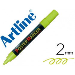 ROTULADOR ARTLINE POSTER MARKER EPP-4-VER FLU PUNTA REDONDA 2 MM COLOR VERDE FLUOR