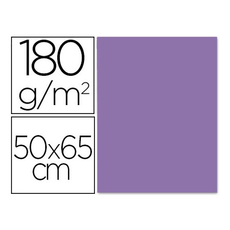 CARTULINA LIDERPAPEL 50X65 CM 180 GR PURPURA UNIDAD