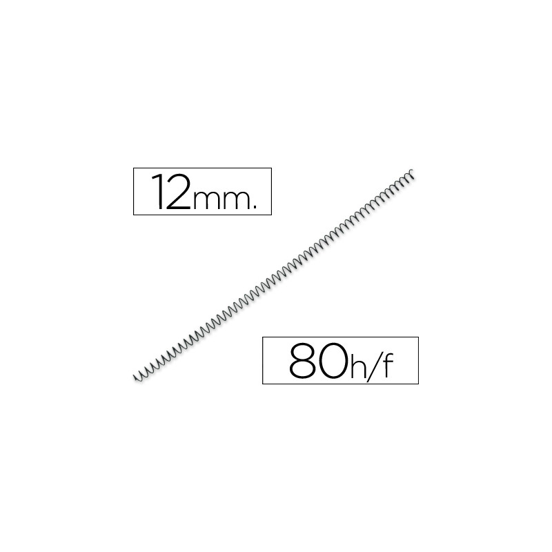 ESPIRAL METALICO Q-CONNECT 56 4:1 12MM 1MM 