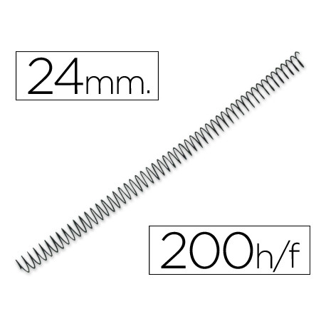 ESPIRAL METALICO Q-CONNECT 56 4:1 24MM 1,2MM