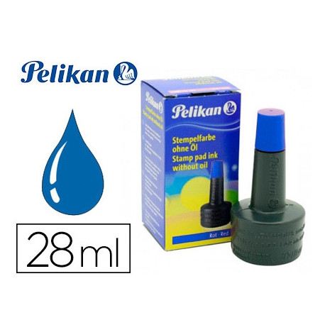 TINTA TAMPON PELIKAN AZUL FRASCO DE 28 ML