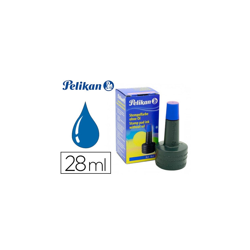 TINTA TAMPON PELIKAN AZUL FRASCO DE 28 ML