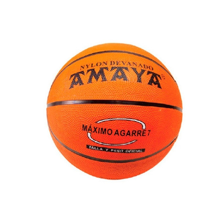 BALON AMAYA DE BASKET CAUCHO NARANJA OFICIAL N 7 BALON AMAYA DE BASKET CAUCHO NARANJA OFICIAL N 7
