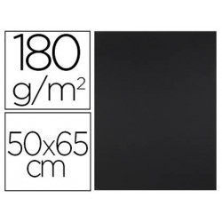 CARTULINA LIDERPAPEL 50X65 CM 180G/M2 NEGRO 