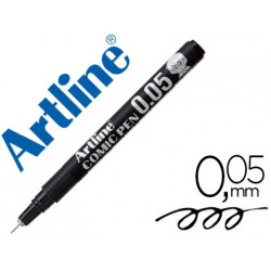 ROTULADOR ARTLINE CALIBRADO MICROMETRICO NEGRO COMIC PEN EK-2805 PUNTA POLIACETAL 0,05 MM RESISTENTE