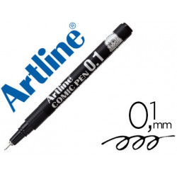 ROTULADOR ARTLINE CALIBRADO MICROMETRICO NEGRO COMIC PEN EK-281 PUNTA POLIACETAL 0,1 MM RESISTENTE A