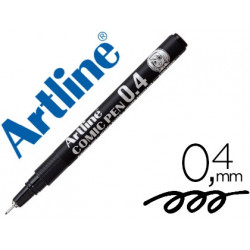 ROTULADOR ARTLINE CALIBRADO MICROMETRICO NEGRO COMIC PEN EK-284 PUNTA POLIACETAL 0,4 MM RESISTENTE A