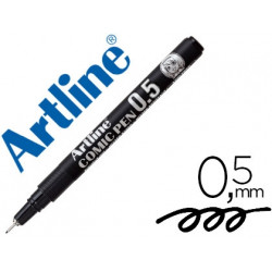 ROTULADOR ARTLINE CALIBRADO MICROMETRICO NEGRO COMIC PEN EK-285 PUNTA POLIACETAL 0,5 MM RESISTENTE A