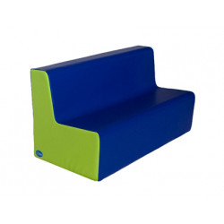 SILLON SUMO DIDACTIC MEDIANO TRIPLE ALT ASIENTO 25 CM AZUL / PISTACHO 100X45X50 CM