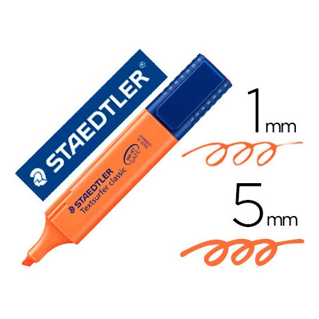 ROTULADOR STAEDTLER TEXTSURFER CLASSIC 364 FLUORESCENTE NARANJA