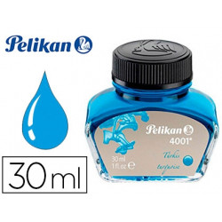 TINTA ESTILOGRAFICA PELIKAN 4001 TURQUESA FRASCO 30 ML