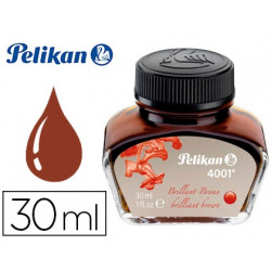 TINTA ESTILOGRAFICA PELIKAN 4001 MARRON BRILLANTE FRASCO 30 ML