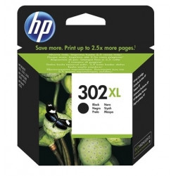 INK-JET HP 302XL DESKJET 1110 / 2130 / 3630 OFFICEJET 3830 / 4650 ENVY 4520 NEGRO 480 PAG